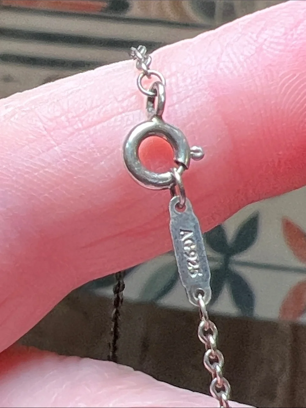 VTG Tiffany & Co. Sterling Silver Monogram Name Initial E Disc Pendant Necklace
